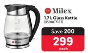 Milex 1.7L Glass Kettle