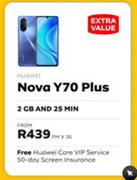 Huawei Nova Y70 Plus-2GB & 25 Min