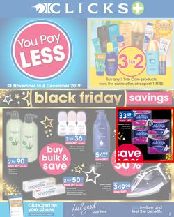 Clicks : You Pay Less (21 Nov - 4 Dec 2019), page 1