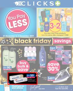 Clicks : You Pay Less (21 Nov - 4 Dec 2019), page 1