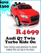 12V Q7 Twin turbo ride on Car - red