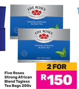 Five Roses Strong African Blend Tagless Teabags-For 2 x 200s