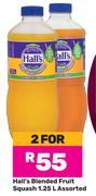 Hall's Blended Fruit Squash Assorted-For 2 x 1.25L