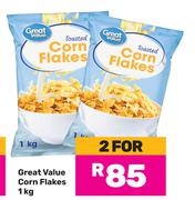 Great Value Corn Flakes-For 2 x 1Kg