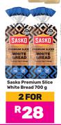 Sasko Premium Slice White Bread-For 2 x 700g