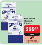 Grand-Pa Headache Powders-144's