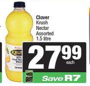 Clover Krush Nectar Assorted-1.5Ltr Each