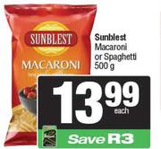 Sunblest Macaroni Or Spaghetti-500g Each