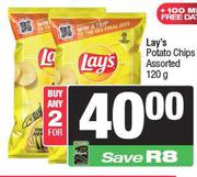 Lays Potato Chips Assorted-For Any 2 x 120g
