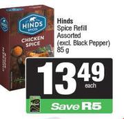 Hinds Spice Refill Assorted-85g Each