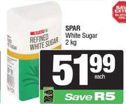 Spar White Sugar-2kg Each