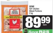 Sapr IQF Chicken Mixed Portions-2kg Each