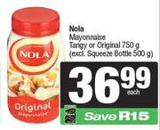 Nola Mayonnaise Tangy Or Original-750g