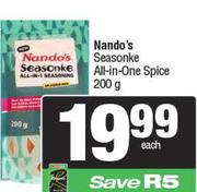 Nando's Seasonke All-In-One Spice-200g Each
