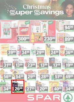 SPAR & SUPERSPAR Western Cape : Christmas Super Savings (10 November - 23 November 2025), page 1