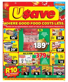 Usave Western Cape : Where Good Food Costs Less (09 December - 29 December 2024)