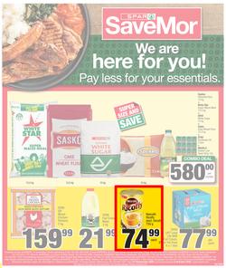 SPAR SAVEMOR EASTERN CAPE : We Are Here For You (21 September - 3 October 2021) Valid in Alexandria, Dordrecht, Hogsback, Idutywa, Willowvale, Mooiplaas, Richmond, page 1