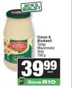 Crosse & Blackwell Tangy Mayonnaise Only-750g