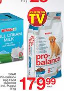 Spar Pro Balance Dog Food (Selected Incl.Puppy)-8Kg Each