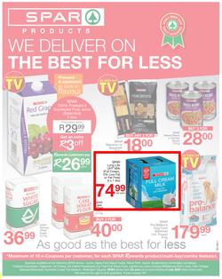 SPAR EASTERN CAPE : We Deliver On The Best For Less (23 June - 5 July 2020), page 1