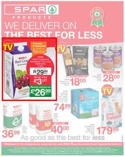 SPAR EASTERN CAPE : We Deliver On The Best For Less (23 June - 5 July 2020), page 1