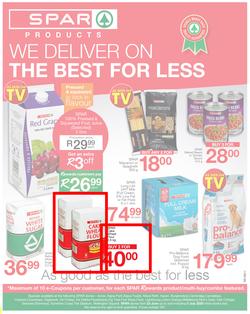 SPAR EASTERN CAPE : We Deliver On The Best For Less (23 June - 5 July 2020), page 1