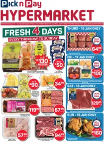 Pick n Pay Hypermarket Gauteng, North West & Free State : Fresh Specials (16 January - 19 January 2025)