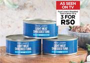 Food Lover's Shredded Tuna In Brine-For 3 x 170g