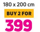 Always Home Mink Flannel Blankets 180 x 200cm-For 2