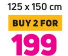 Always Home Mink Flannel Blankets 125 x 150cm-For 2