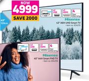 Hisense 43" A6H UHD Smart TV