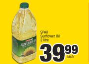 Spar Sunflower Oil-2Ltr Each
