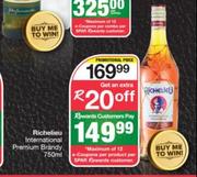 Richelieu International Premium Brandy-750ml