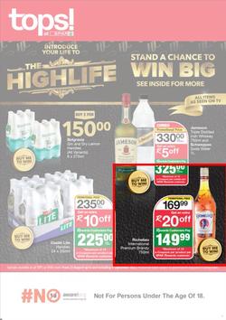 Tops at SPAR Western Cape : The HighLife (23 August - 04 September 2022), page 1