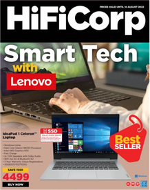 HiFi Corp : Smart Tech With Lenovo (1 August - 14 August 2022)