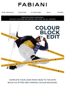Fabiani : Colourblock Edit (Request Valid Dates From Retailer)