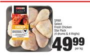 Spar Select Fresh Chicken Star Pack (4 Drums & 4 Thighs)-Per Kg
