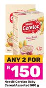 Nestle Cerelac Baby Cereal Assorted-For Any 2 x 500g