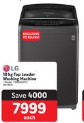 LG 18Kg Top Loader Washing Machine T1866NEHT2 