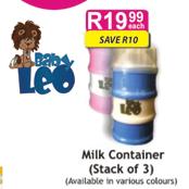 Babty Leo Milk Container (Stack of 3)