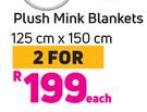 Always Home Plush Mink Blankets 125cm x 150cm-For 2