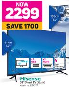 Hisense 32" (81cm) Smart TV 32A4H