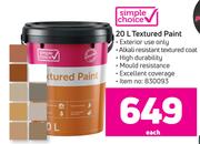 Simple Choice Textured Paint-20L