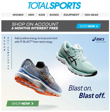 Totalsports : Blast On, Blast Off (Request Valid Dates From Retailer)