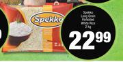 Spekko Long Grain Parboiled White Rice-2Kg 