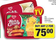 Ola Rich n Creamy Ice Cream (Selected)-For Any 2 x 1.5/1.8Ltr