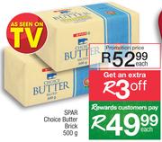 Spar Choice Butter Brick-500g