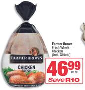 Farmer Brown Fresh Whole Chicken (Incl. Giblets)-Per Kg