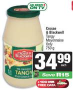 Crosse & Blackwell Tangy Mayonnaise Only-750gm Each 