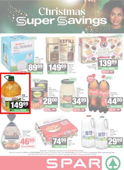 SPAR & SUPERSPAR KwaZulu-Natal Town : Christmas Super Savings (24 November - 07 December 2025), page 1